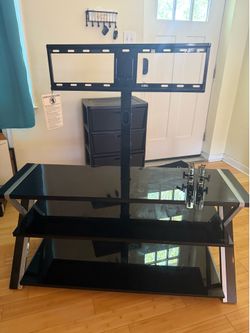 Tv stand like new 70 inch