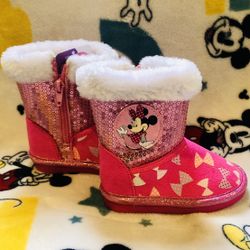 Minnie Mouse Little Girl Booties Size 5