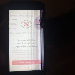 iPhone SE damaged 