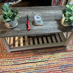 Coffee Table And 2 End Tables