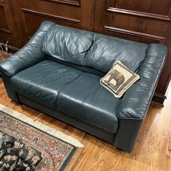 Leather Green Sofas