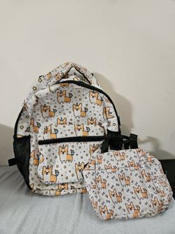 Bookbag And Luchbag Set