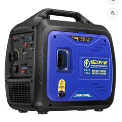 NEXPOW 3500W Portable Inverter Generator, Dual Fuel Super Quiet Generator, Eco-Mode Feature, Parallel Capability, EPA Compliant, Lightweight for Backu