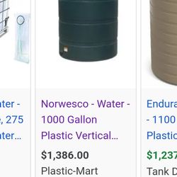1000 Gallon Water Tanks (2 Available)
