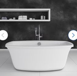 Brand New Jacuzzi Primo 66" Freestanding Bathtub – Never Used
