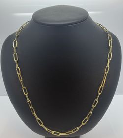 14K Paper Clip Chain.