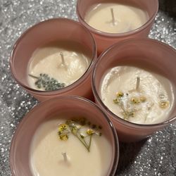 Salted Coconut & Mahogany Scented Candles 