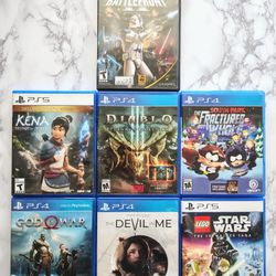 PS2, PS4 And PS5 Games Star wars, God Of War And More WOULD TRADE READ DESCRIPTION 