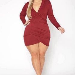 Xl Burgundy Dress