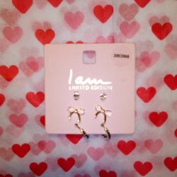 3 Pair Stud & Cuff Set