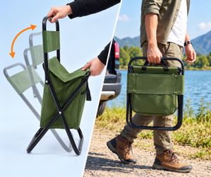 Folding Camping Stool with Storage Bag