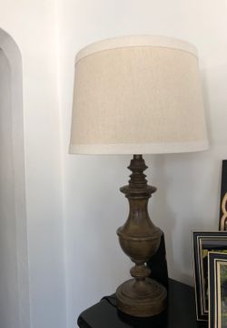 Wooden beige Lamp