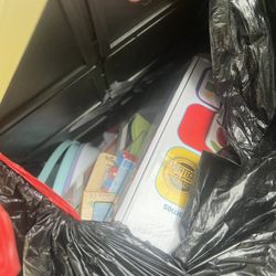 Free Bag Of Misc Children Toys And Decor 
