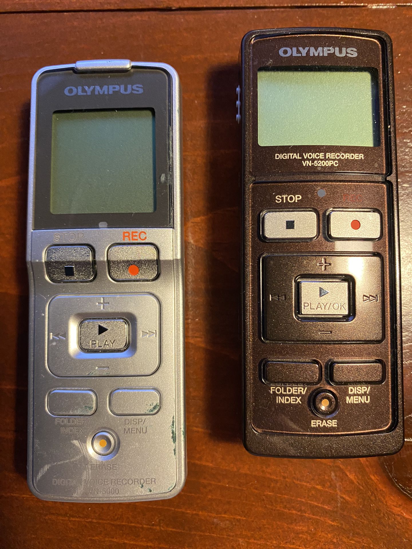 Lot Of 2 Olympus Digital Voice Recorders