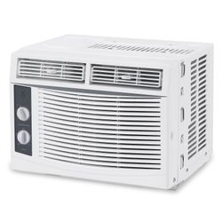 Window Air Conditioner With Reusable Filter & Controls, 5000 BTU 115V~, Suitable for 150 Sq.Ft, Window Ac Unit with 7 Level Temperature Setting,White