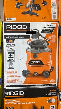 RIDGID HD1600 16-Gallon Wet/Dry Vac with Detachable Blower