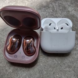 Samsung Galaxy Bud And Apple Airpod4 