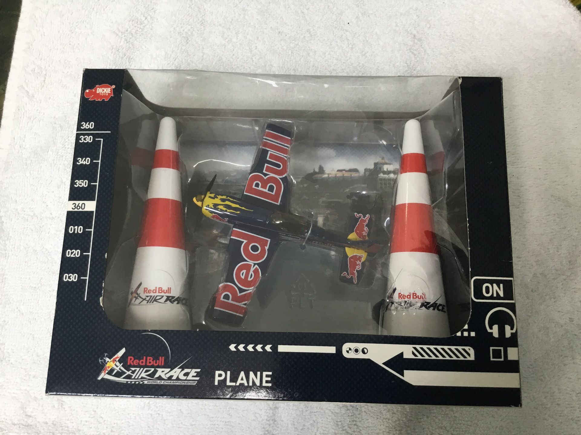 Dickie Toys RARE Collectible Red Bull Air Race. Plane And Pylons