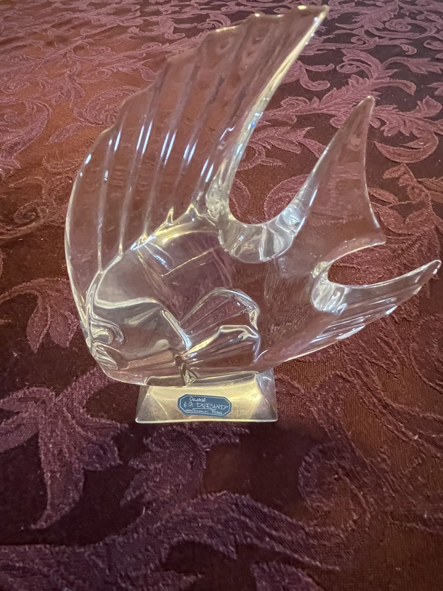 Vintage Lead Crystal Fish