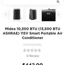 Midea Portable Air Conditioner With WiFi