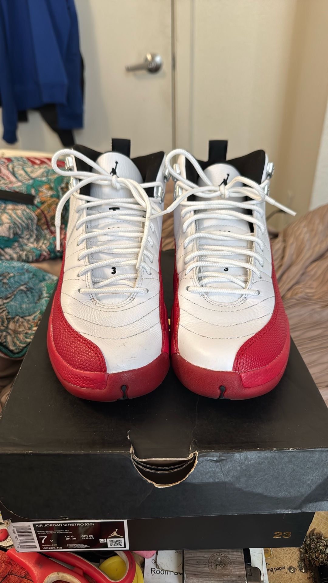 Jordan 12 ‘Cherry’ Size 7Y