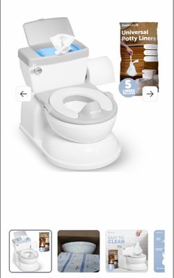Real Feel 2 inn1 potty with wipes storage and flushing sounds