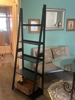 Black  Slender  Shelf  Bookcase  Unit 