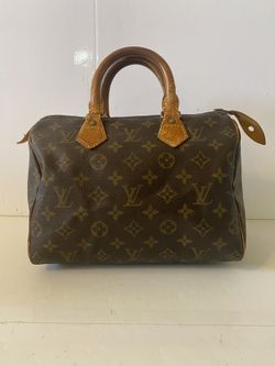 Louis Vuitton Authentic Speedy 25 M41528 Brown Monogram Hand Bag 11603