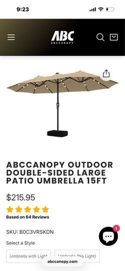 Patio umbrella