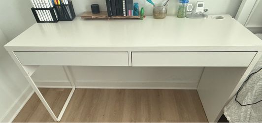 IKEA Micke White Desk with Drawers