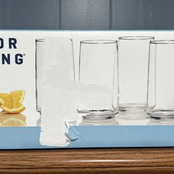 Glass Cups 10pc Set. New