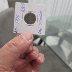1876 Indian Heat Peny Rare Only 7.9 Millions