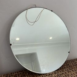 Art Deco Original Wall Mirror Round Geometric Vintage 1930’s Antique Collectible Sphere Round 