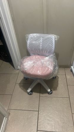 Desk chair pink /white
