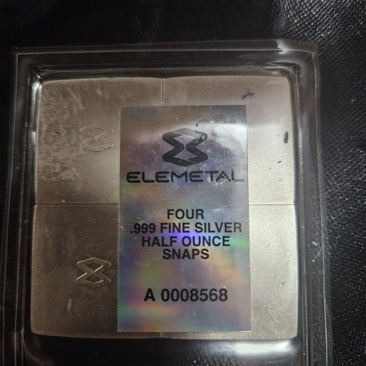 Snap -4 -1/2 Oz Tear Off 2oz Total .999 Silver
