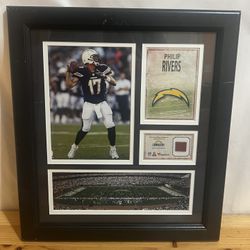 San Diego Chargers Philip Rivers Collectible Frame Used Good Condition $100 Meet Up In Irving @dfwgoods 