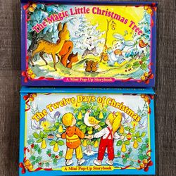 New Set of 2 Children’s Holiday Pop-Up Books