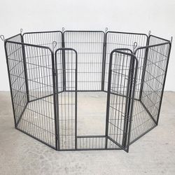 (NEW) $135 Heavy Duty 48” Tall x 32” Wide x 8-Panel Pet Playpen Dog Crate Kennel Exercise Cage Fence 