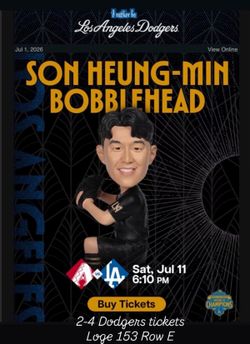 Dodgers vs D-Backs - Son Bobblehead Night
