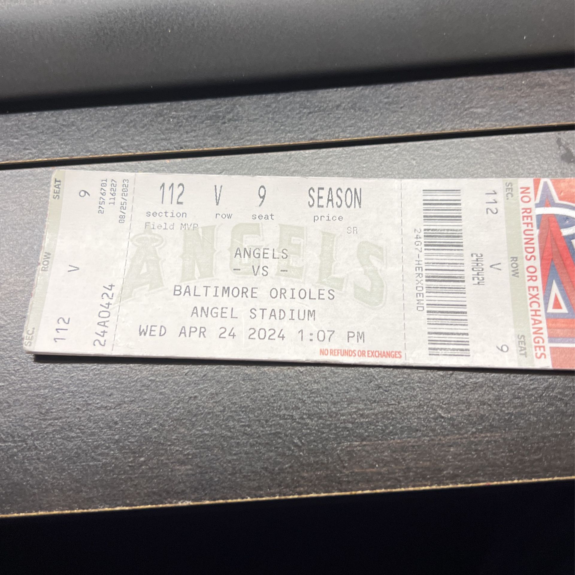 Angels Tickets For Today Day Game 