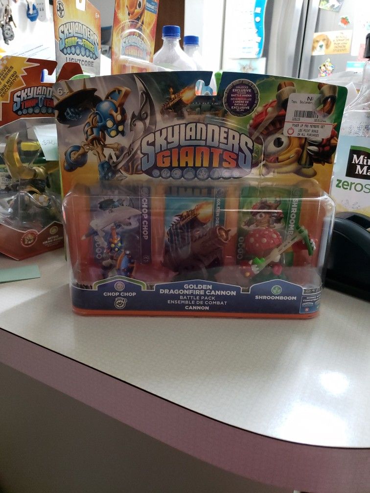 Skylanders Swap Force Lightcore Enchanted Star Strike, Skylanders Giants Legendary Chill And Golden Dragonfire Cannon