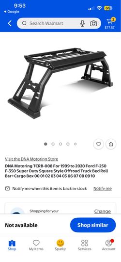 DNA Motoring TCRB-008 For 1999 to 2020 Ford F-250 F-350 Super Duty Square Style Offroad Truck Bed Roll Bar+ Cargo Box 00 01 02 03 04 05 06 07 08 09 10