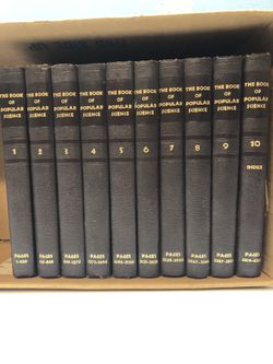 10 VOLUME SET - THE BOOK OF POPULAR SCIENCE - PUBLISHER GROILER - 1956