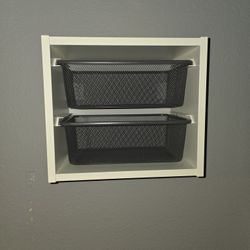 Ikea Wall Mounted Basket Shelf