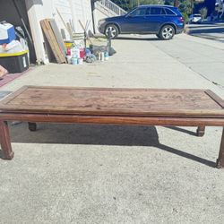 Solid Wood Long Coffee Table