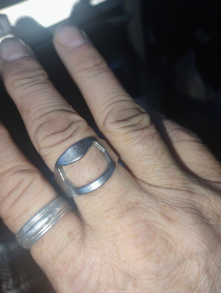 Bottle Opener Ring Stainless Steel