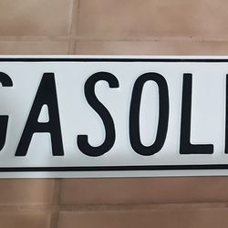 VTG GASOLINE ALLEY INDY HEAVY METAL SIGN 