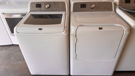 MAYTAG BRAVOS XL WASHER & ELECTRIC DRYER SET ☑️☑️☑️ FREEE DELIVERY 🚚 WARRANTY ✔️