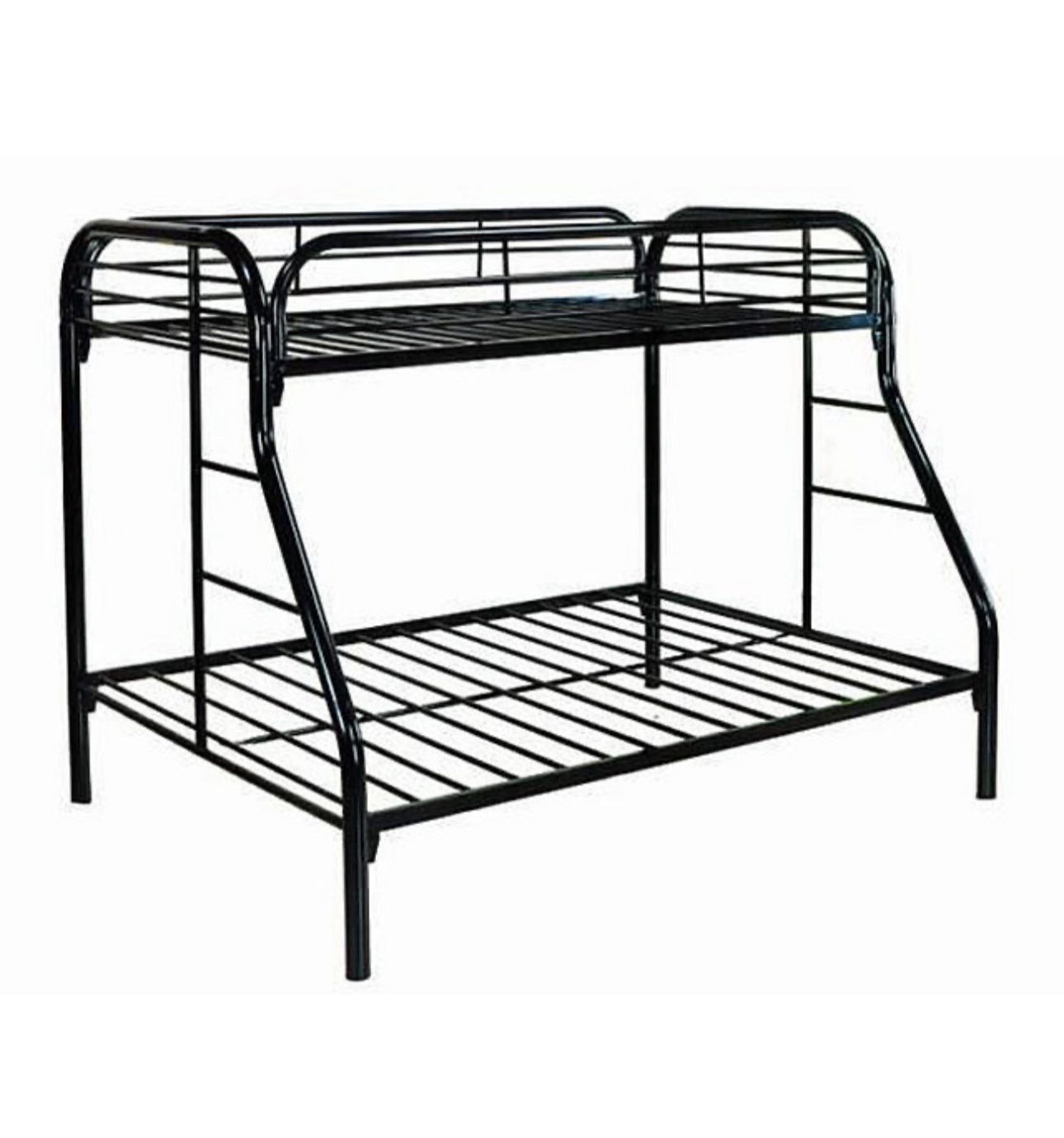 Brand New Metal Twin/Full Size Bunk Bed With Plush Mattress (Free Delivery)