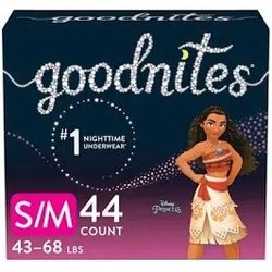 Girls S/M Box Of Goodnight Diapers 44 Count $20